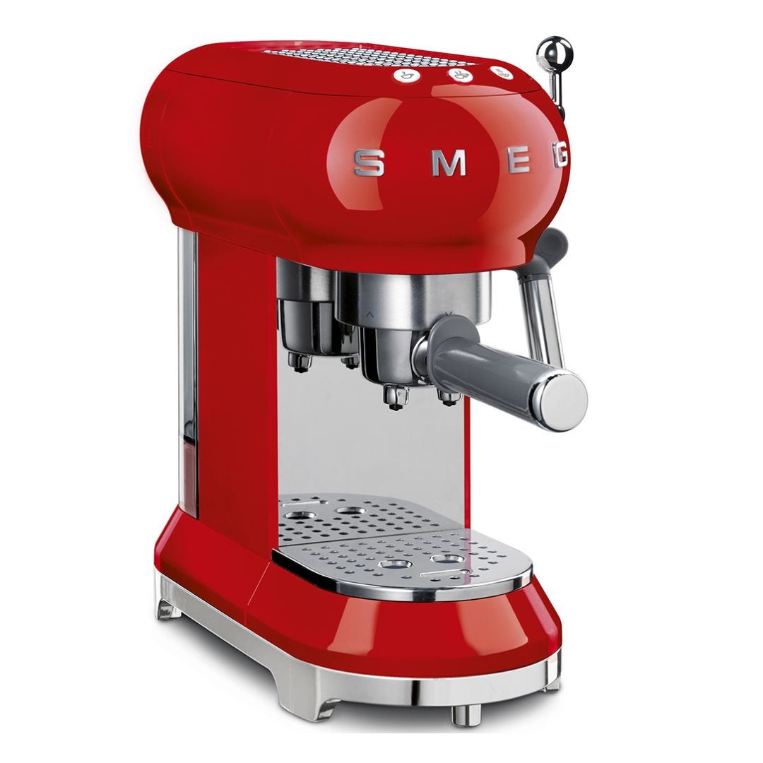 Smeg Retro Espresso Machine Red