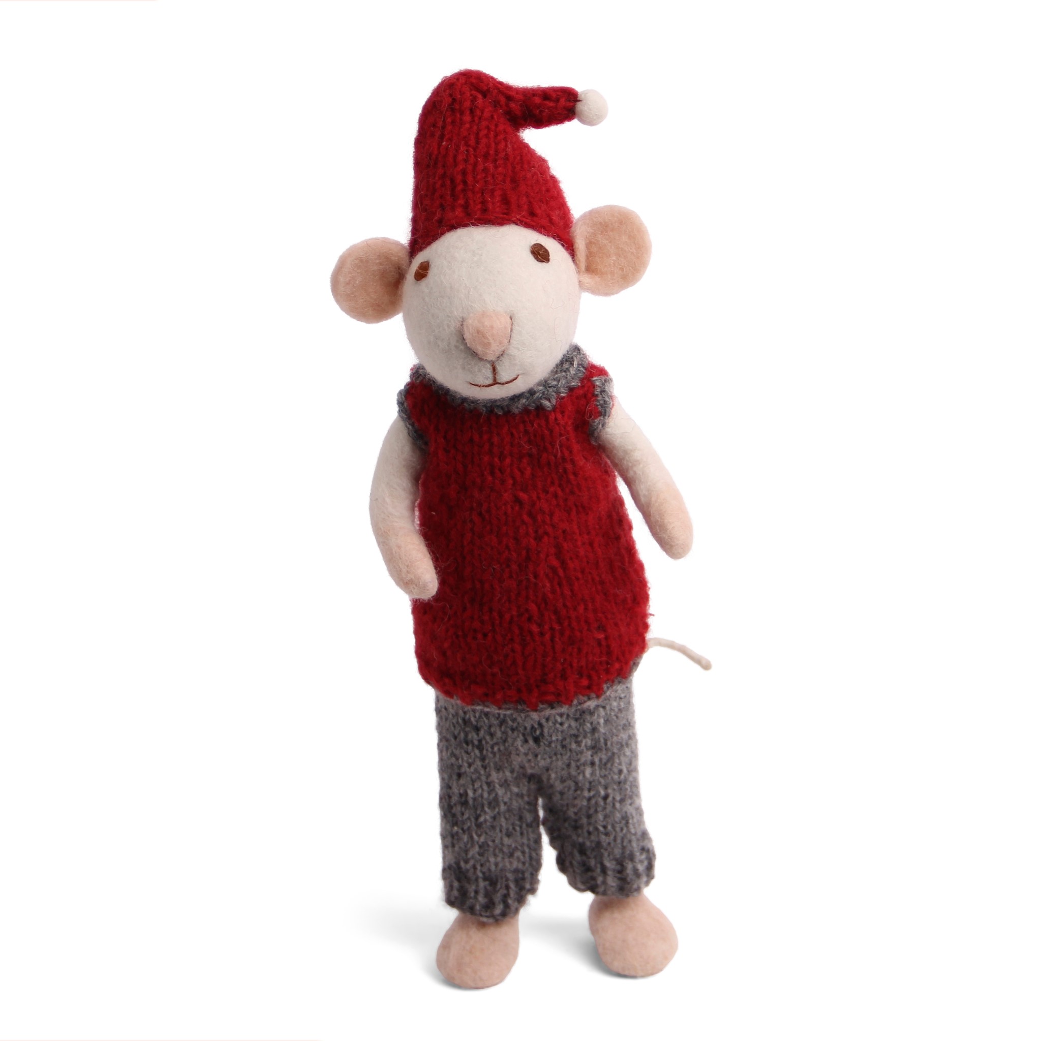 White mouse with pants & vest