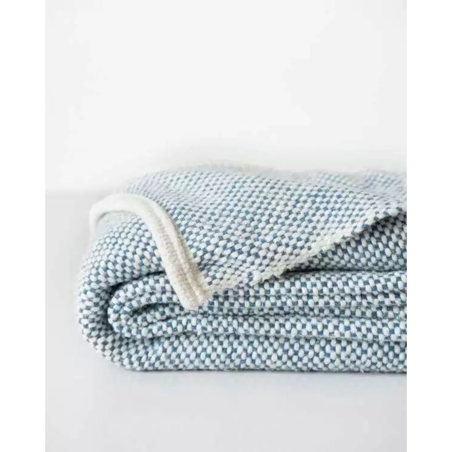 Barrydale Hand Woven Cot Cover Blue