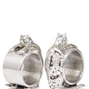 Diana Carmichael Cheetah Design Napkin Ring set