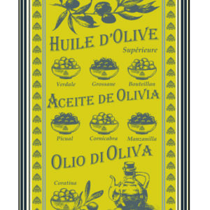 Sud Etoffe Tea Towel Huile d Olive