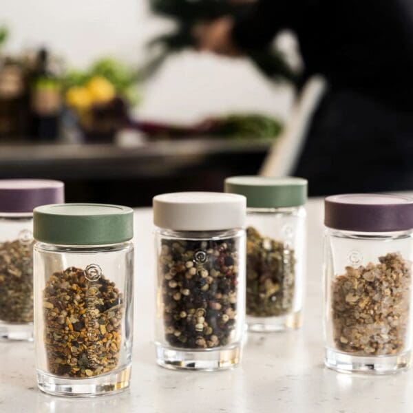 CrushGrind Vaasa Spice Jar Set Green