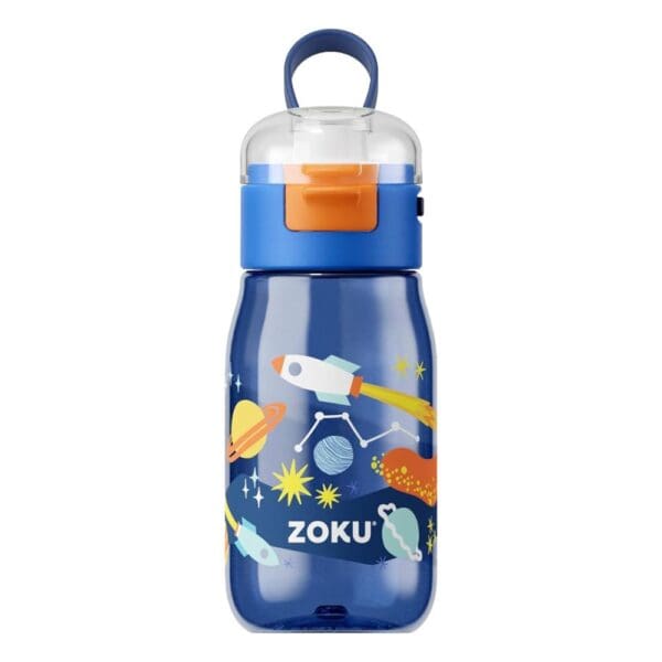 Zoku Kids Flip Gulp Bottle Blue