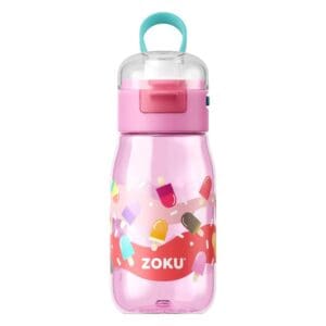 Zoku Kids Flip Gulp Bottle Pink