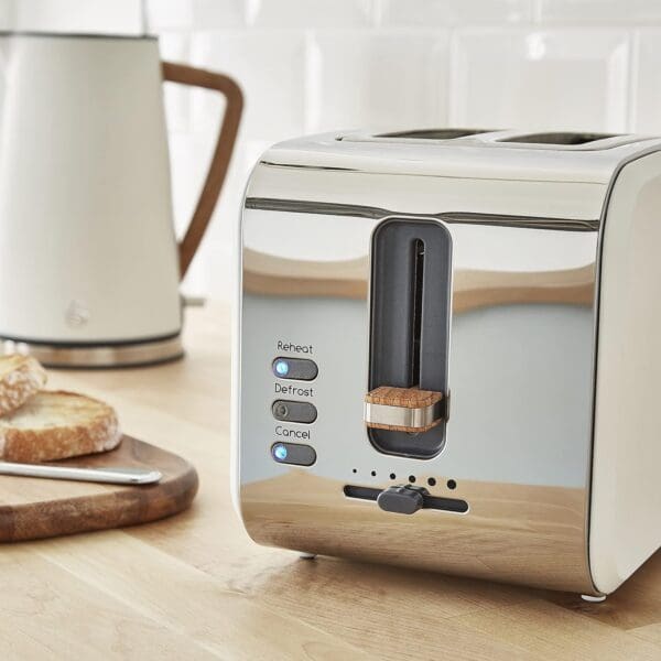 Swan Nordic White 2 Slice Toaster