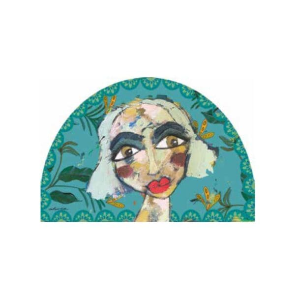 Artdeolivia Halfmoon Scatter Cushion Blue