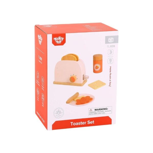 Tooky Toy Wooden Toaster Set