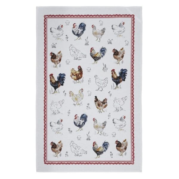 Ulster Weavers Farm Birds Tea Towel