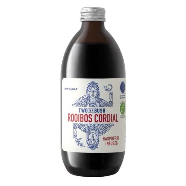 Two In A Bush Raspberry Rooibos Cordial 500ML