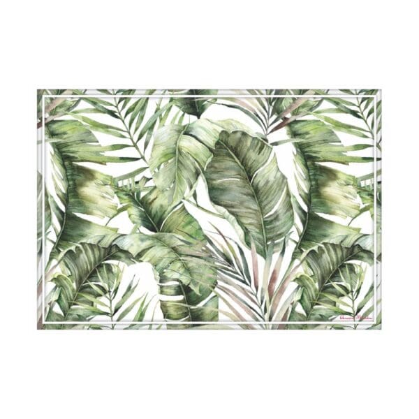 Anna-Maud Vinyl Placemats Tropical Leaves