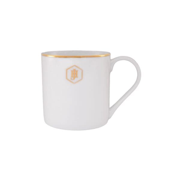 JAN Gold Rimmed Coffee Mug - Image 2