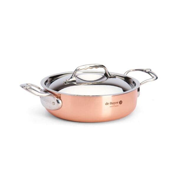 De Buyer Copper Sauté-Pan & Lid Prima Matera 20CM