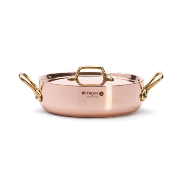 De Buyer Copper Sauté-Pan & Lid Inocuivre 20CM - Image 2