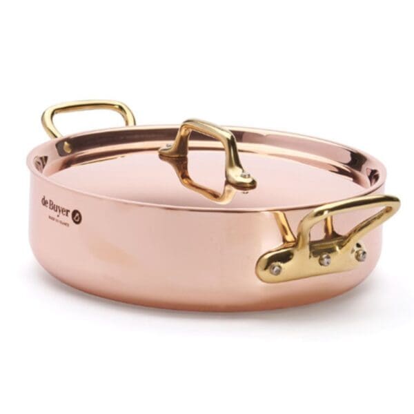 De Buyer Copper Sauté-Pan & Lid Inocuivre 28CM