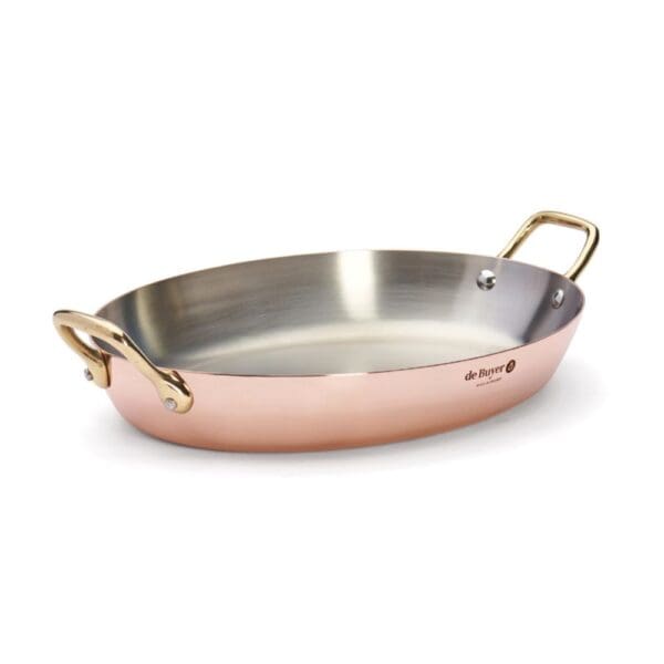 De Buyer Copper Oval Pan Inocuivre 32CM