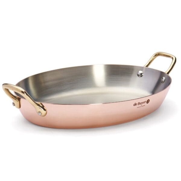 De Buyer Copper Oval Pan Inocuivre 36CM