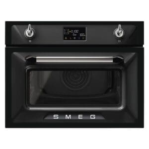 Smeg Victoria Combi Microwave Oven Black 45CM - SO4902M1N