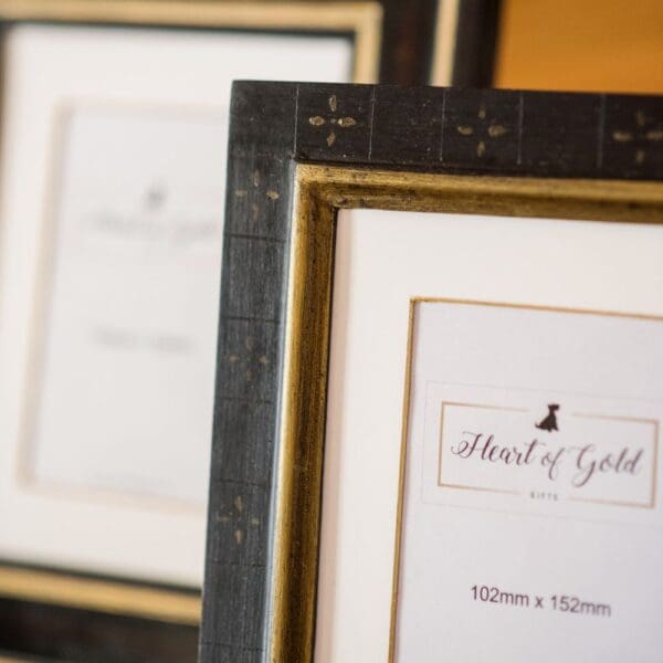 Heart Of Gold "Gold Flowers" Photo Frame - Image 2