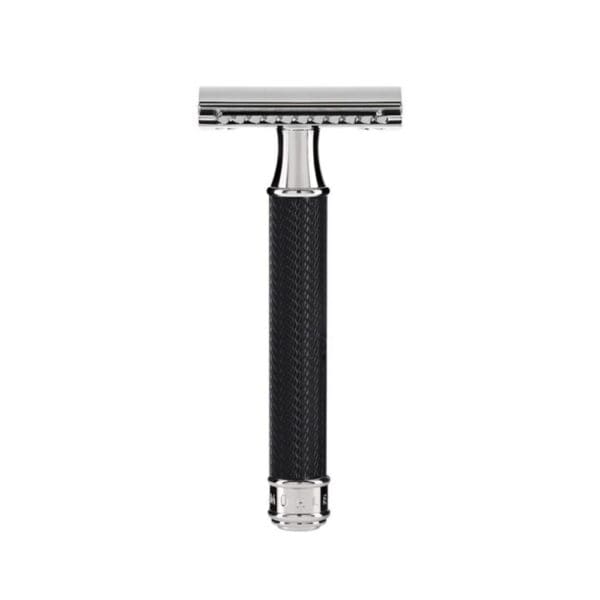 Muhle Safety Razor Closed Comb Black & Chrome