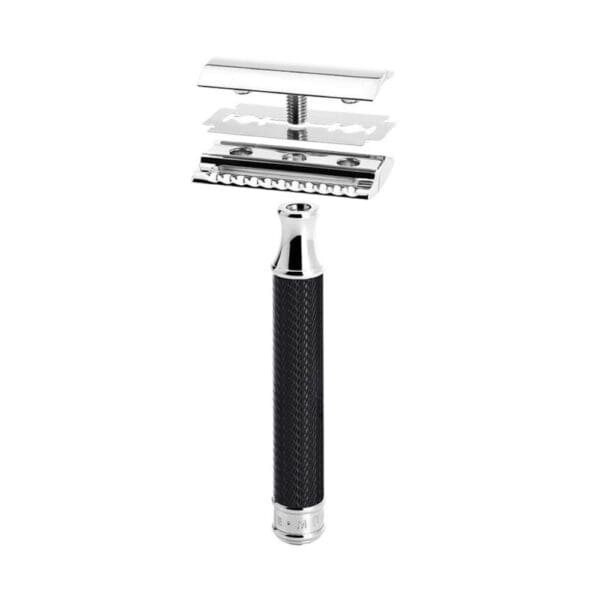 Muhle Safety Razor Closed Comb Black & Chrome - Image 2