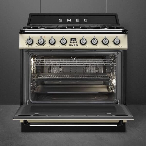 Smeg Cooker Victoria Gas Hob Cream TR90GMP - Image 2