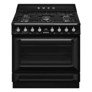 Smeg Cooker Victoria Gas Hob Black TR90GMBL