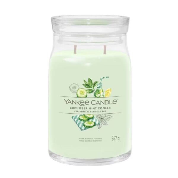 Yankee Candle Cucumber Mint Cooler – Signature Large Jar