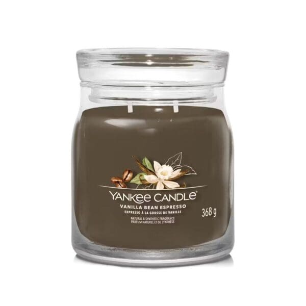 Yankee Candle Vanilla Bean Espresso – Signature Medium Jar