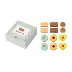 Hi Pando Wooden Biscuit Set 12 Piece