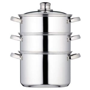 Kitchen Craft 3 Tier Food Steamer Pan/Stock Pot 20CM