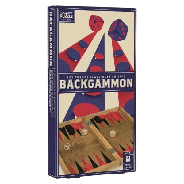 Professor Puzzle Wooden Backgammon Set