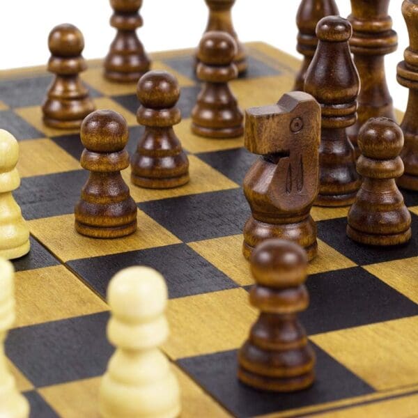 Professor Puzzle Wooden Chess Set - Image 4
