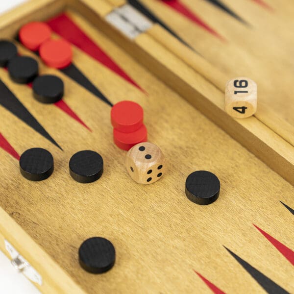Professor Puzzle Wooden Backgammon Set - Image 3