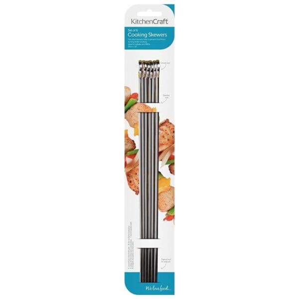 KitchenCraft Flat BBQ Kebab Skewers 30CM