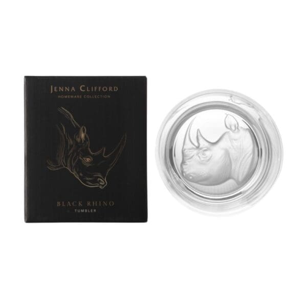 Jenna Clifford Frosted Rhino Whiskey Glass
