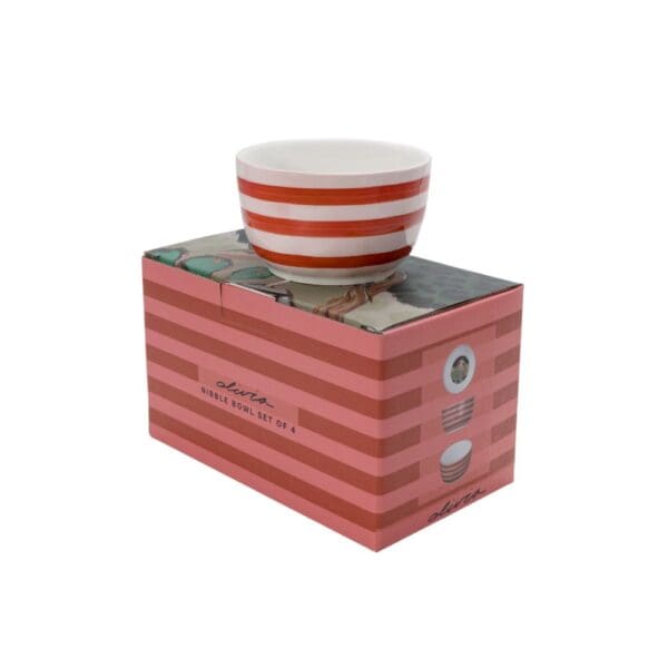 Art de Olivia Princess Nibble Bowl Set of 4 Pink - Image 3