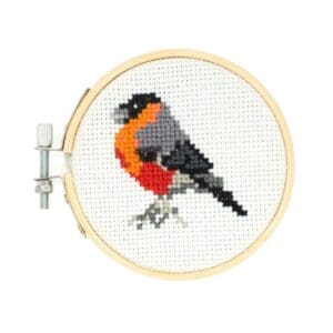 Kikkerland Bird Mini Cross Stitch Embroidery Kit