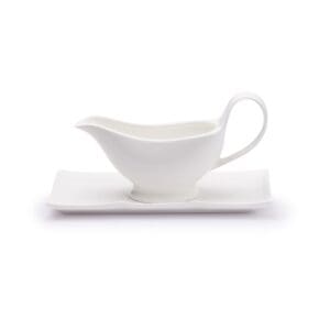 JAN Maison Blanche Gravy Boat & Saucer