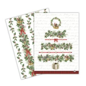 Michel Design Works Tea Towel Holiday Garland