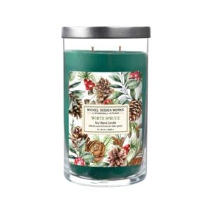 Michel Design Works White Spruce Large Tumbler Candle