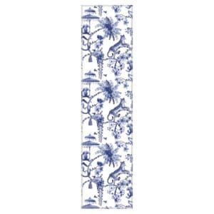 Anna-Maud Vinyl Table Runner Chinoiserie - Blue
