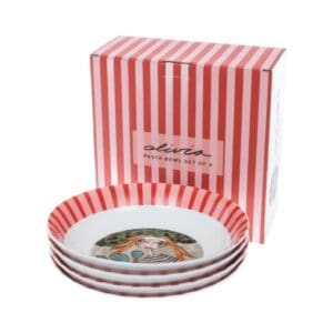 Art de Olivia Princess Princess Pasta Bowl Set of 4
