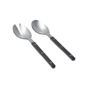 Art de Olivia Princess 2-Piece Salad Server Set Dark Grey