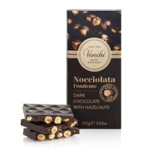 Venchi 60% Dark Chocolate Hazelnut Bar 100G