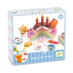 DJECO Happy Birthday Rainbow Cake Toy