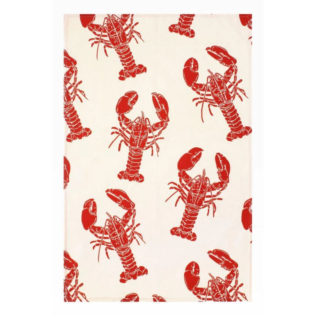 Ulster Weavers Lobster Cotton Tea Towel Red