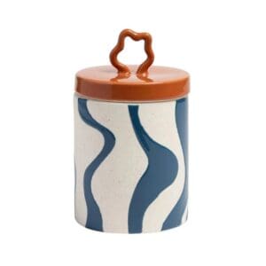 Nicolson Russell ZigZag Cannister - Orange & Dark Blue