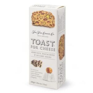 Fine Cheese Toast Apricots, Pistachios and Sesame Seeds