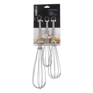 Chef Aid Stainless Steel Balloon Whisks 3