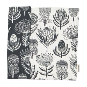 A Love Supreme Fabric Placemats Floral Kingdom Grey/White